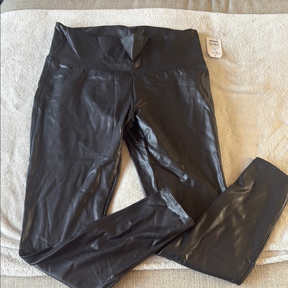 Time and Tru Shiny Black Leggings never worn